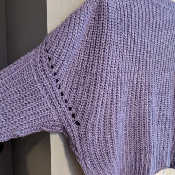 Lavender Crew Neck Sweater - Picture 2 of 5